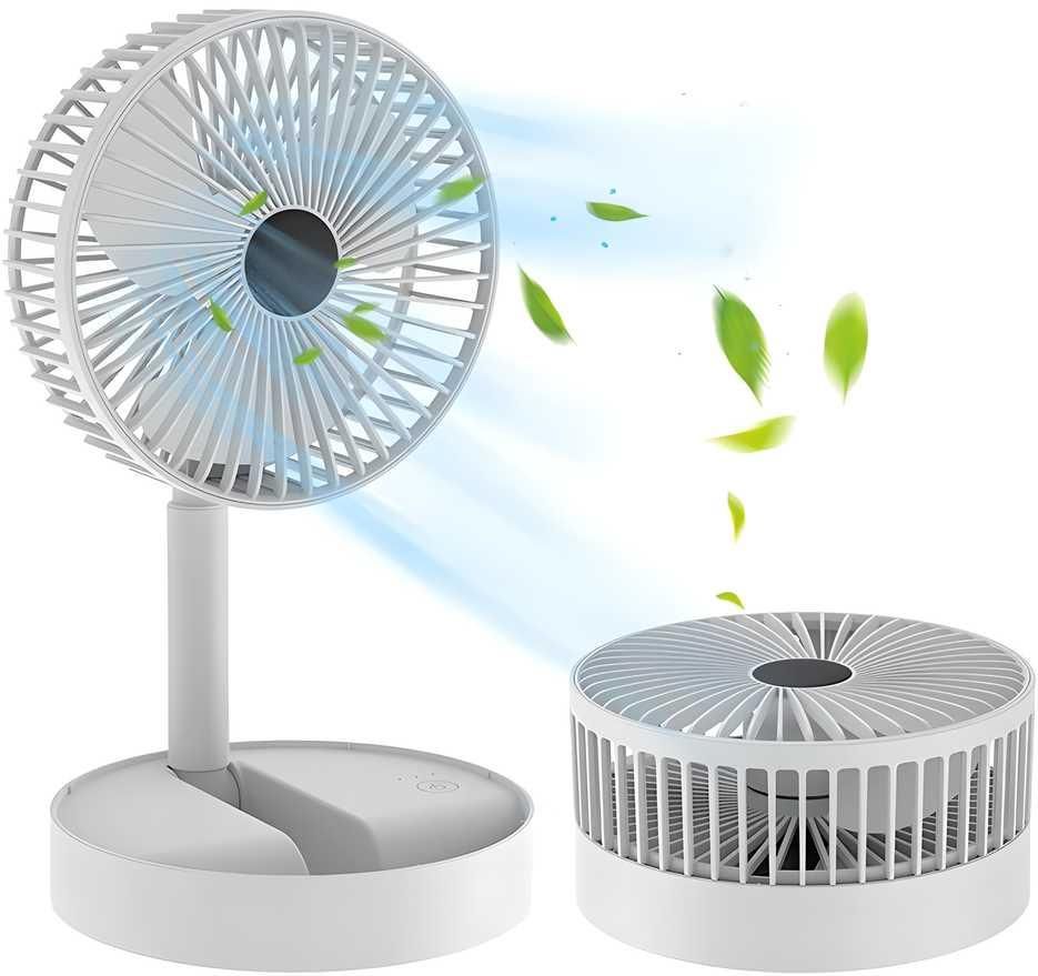 Ultra-Cool Portable Rechargeable Desk Fan – High Speed & Silent