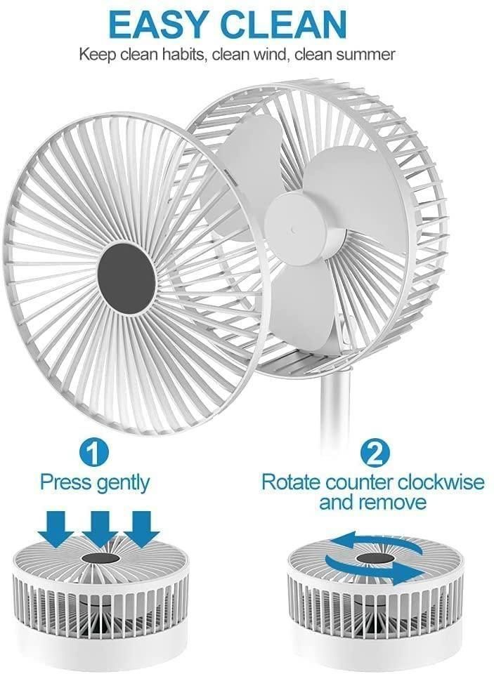 Ultra-Cool Portable Rechargeable Desk Fan – High Speed & Silent